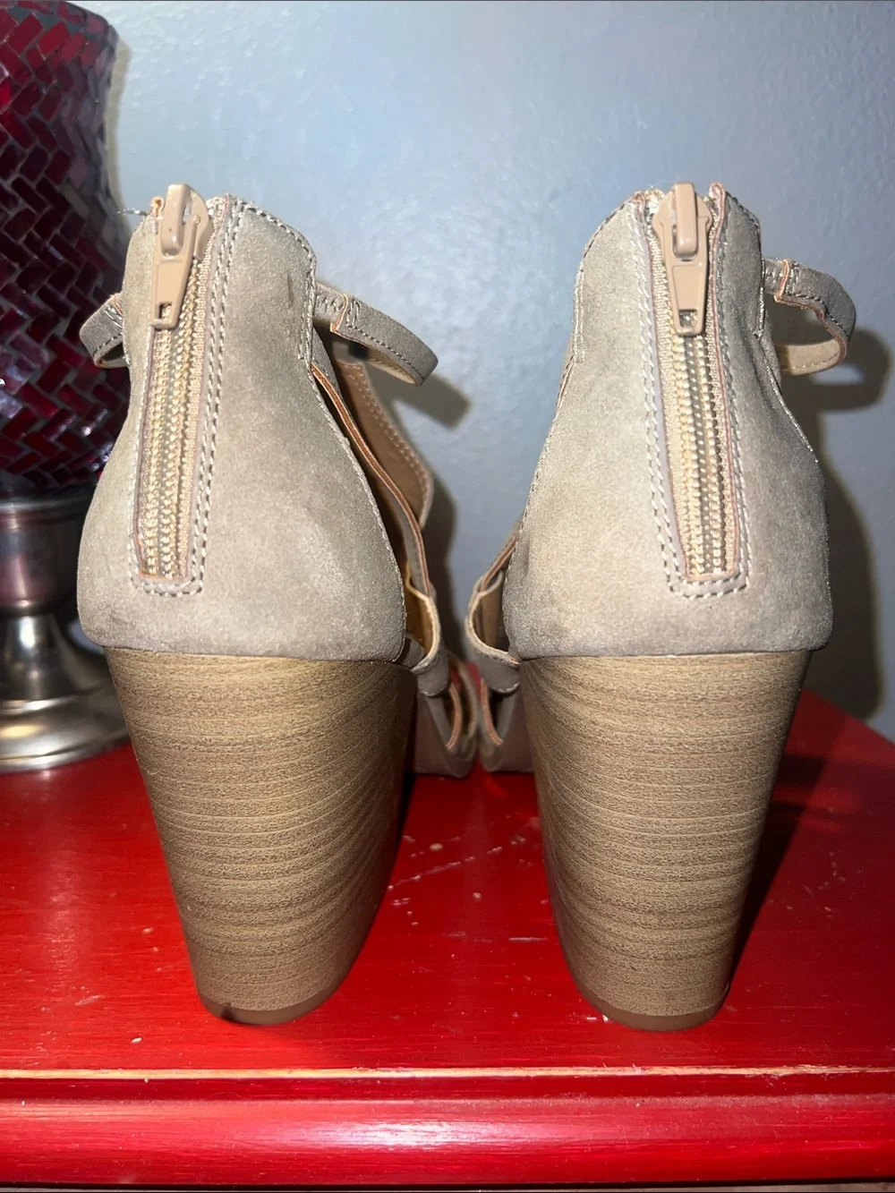 Maurices Elsy Arrow Embroidered Strappy Sandal.